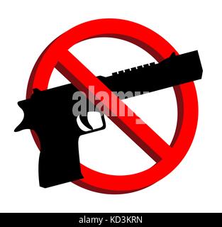 no guns allowed prohibition signs vector eps10 Stock Vector