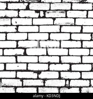 Distressed overlay texture of old brick wall, grunge background ...