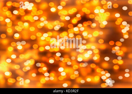 christmas background with lots of  golden blurry lights. Stock Photo