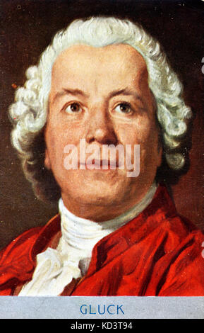 Christoph Willibald GLUCK'S portrait Bohemian-German composer (1714-1787). Stock Photo