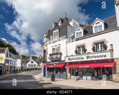 PONT AVEN BRITTANY FRANCE Popular Brittany destination Pont-Aven village shopping centre in the Finistère department of Southern Brittany France Stock Photo