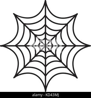 Cobweb icon flat style. Isolated on white background. Vector illustration. Stock Vector