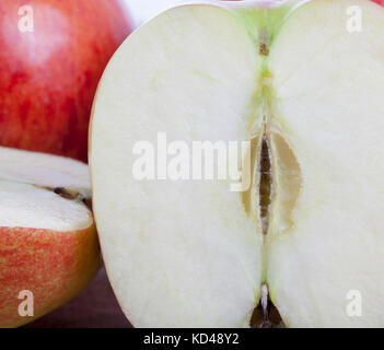 Close up of sliced apple Stock Photo