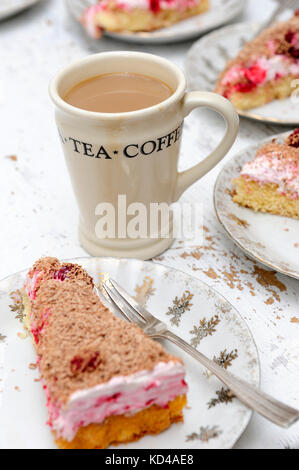 coffie, cream, cup, dessert, fika, glass, hot, latte, milk, coffie, cream, cup, dessert, drink, glass, hot, latte, milk, beige, breakfast, brown Stock Photo