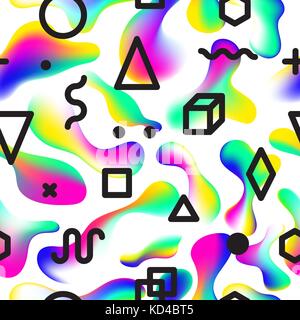 Fluid color seamless pattern modern  Stock Vector