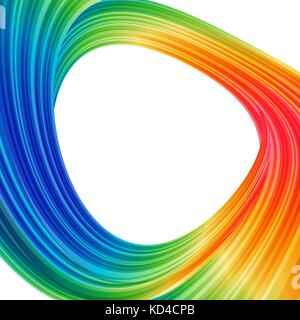 Abstract background with colored circle, design frame rounded, bright template Stock Vector