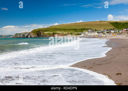 The beach at  Challaborough Bay near Bigbury South Devon England UK Europe Stock Photo