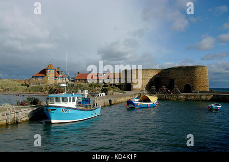 Beadnell Harbour, Northumberland Stock Photo