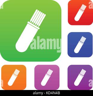 Welding Rods set color collection Stock Vector