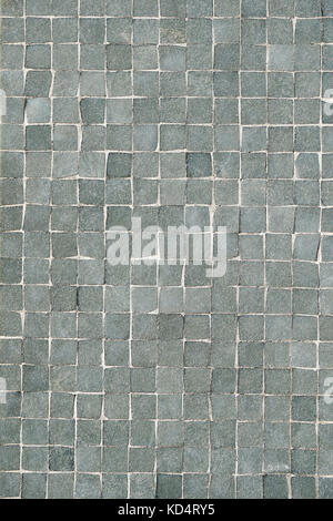 gray tiled mosaic wall background Stock Photo