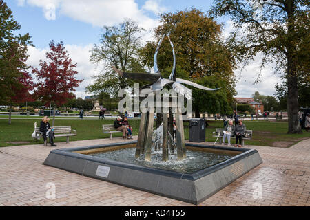 The Swan Water Fountain in Stratford upon Avon,England,UK Stock Photo