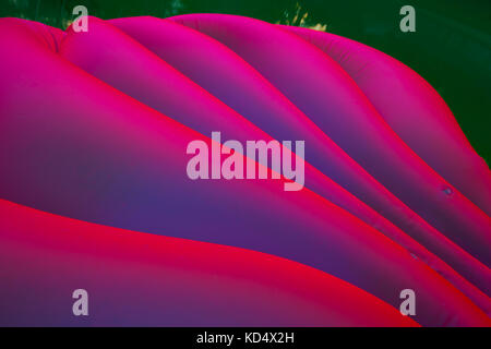 Abstract Detail Of Pink Swimming Pool Float Stock Photo