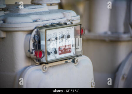 Natural Gas Meter Stock Photo