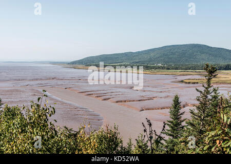 Hopewell Rocks, Río de Chocolate, la Bahía de Fundy, New Brunswick