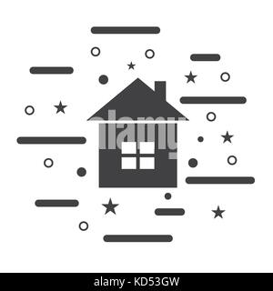 Home Icon Isolated on White Background. Vector Illustration. Stock Vector