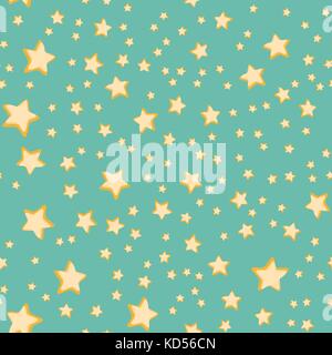Stars seamless pattern. Comic book cartoon pop art retro vector illustration drawing Stock Vector