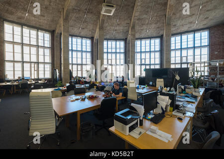 People works at modern coworking space Stock Photo