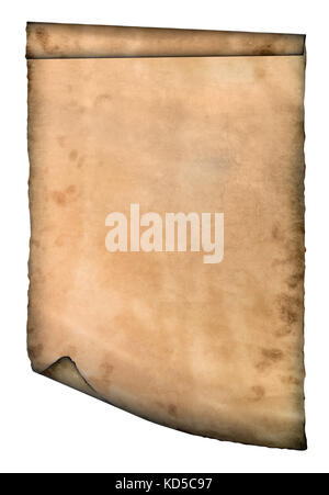 Old page curved paper curves paper parchment background Stock Photo