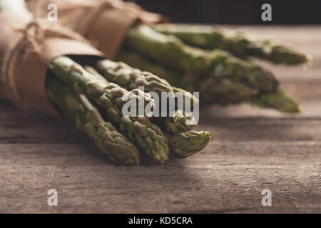 bunches of fresh asparagus Stock Photo