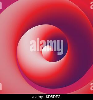 Abstract 3D Red and Purple Curve Spiral Lines Vector Illustration Background Stock Vector