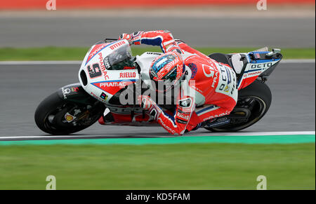 OCTO Pramac Racing Danilo Petrucci during qualifying ahead of the British Moto Grand Prix at Silverstone, Towcester. Stock Photo