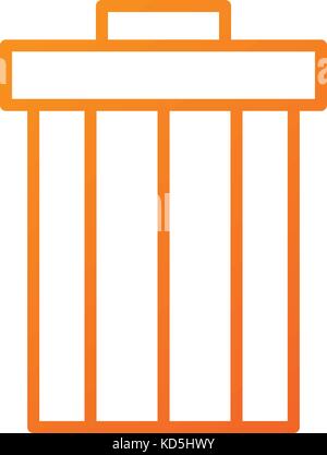 garbage trash can file contains objects web Stock Vector
