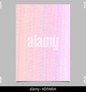 Dynamic geometrical gradient curved grid brochure, flyer template - vector poster background graphic design Stock Vector