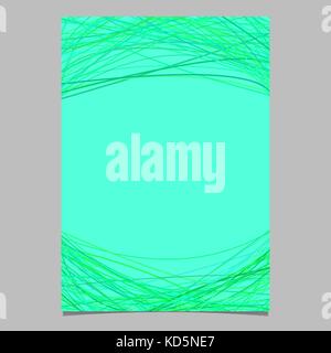 Blank brochure template with chaotic arched lines - blank page graphic Stock Vector