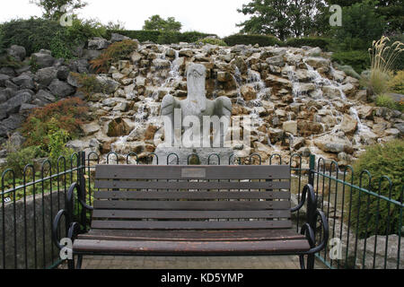 pelican waterfall, Cleethorpes, Lincolnshire, England Stock Photo