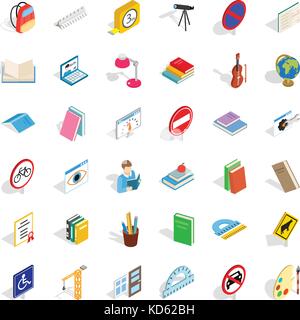 Mug icons set, isometric style Stock Vector