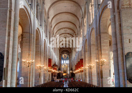 Toulouse (southern France): Basilica of Saint-Sernin, registered as a UNESCO World Heritage Site under the description: World Heritage Sites of the Ro Stock Photo