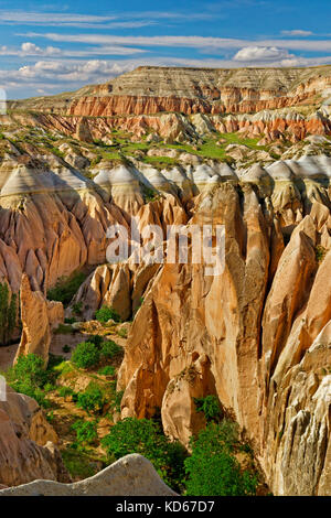 Red Valley or Rose Valley, part of the Goreme National Park, Cappadocia, Turkey. Stock Photo