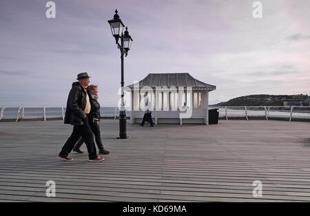 people walking on cromer pier, north norfolk, england Stock Photo