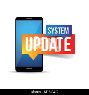 System update sign label Stock Vector Image & Art - Alamy