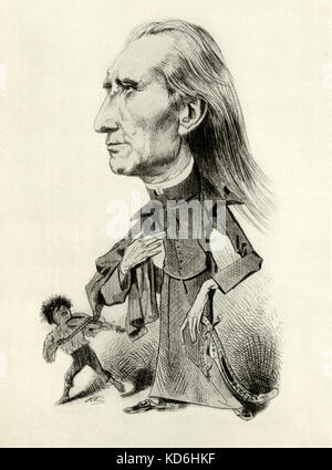 Franz Liszt - Caricature. Published In La Vie Parisienne, 3 April 1886 ...