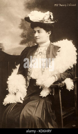Mrs. Henry J. Wood, wife of conductor. English conductor, 1869-1944. Stock Photo