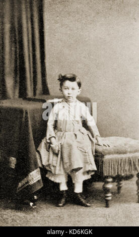 Frederick Delius in 1865-1866, aged 3. English composer, 29 January 1862 - June 10 1934. Stock Photo