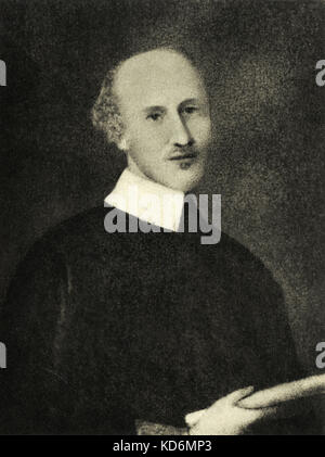 Giovanni Legrenzi, portrait.  Italian composer and organist, Vivaldi 's master. 1626-1690. Stock Photo
