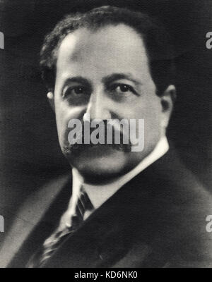 Pierre Monteux - portrait - French conductor 4 April 1875 - 1 July 1964 - on programme cover for the Paris Symphony Orchestra Stock Photo