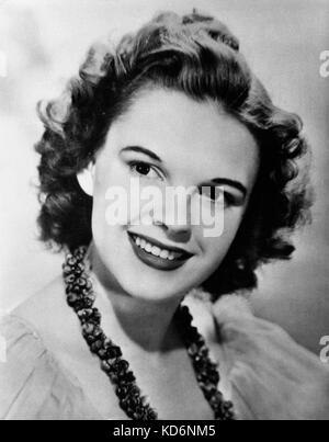 Judy Garland - portrait - American singer and actress  - 10 June 1922 - 22 June 1969 - photo: unknown Stock Photo