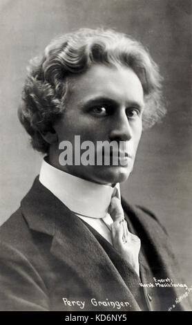 Percy Grainger, portrait. Australian-American pianist and composer, 1882-1961.  Photo by Rodway. Stock Photo