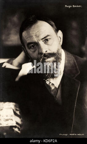Hugo Becker - portrait photograph.  German-French cellist 1864 - 1941 Stock Photo