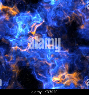 Distant galaxies and stars  forming colorful shapes Stock Photo