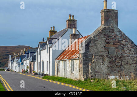 West Shore Street Ullapool facing out to Loch Broom, North West Scotland Stock Photo