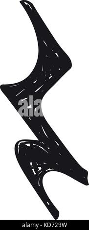 Sketch of a musical note Stock Vector