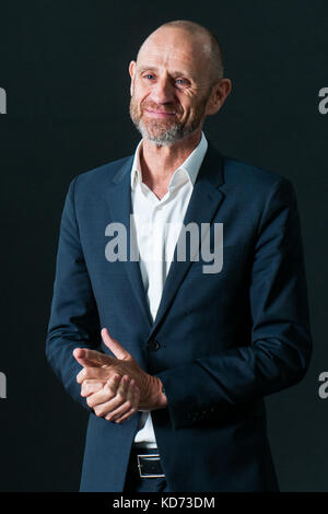 English economist, journalist, and presenter for the BBC Evan Davis attends a photocall during the Edinburgh International Book Festival on August, 20 Stock Photo