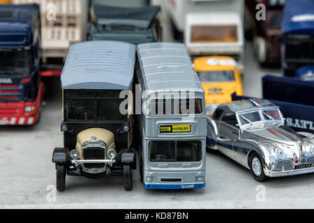 A collection of Corgi toy vehicles at Ripley Show,North Yorkshire,England,UK,2017. Stock Photo