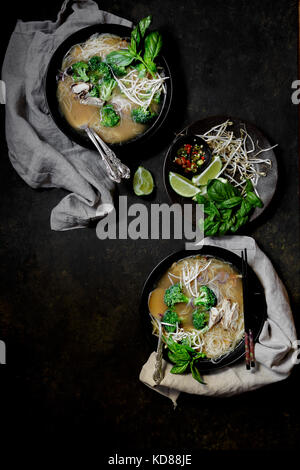 Pho - Noodle Soup Stock Photo