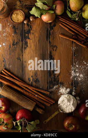 Fall baking concept background Stock Photo