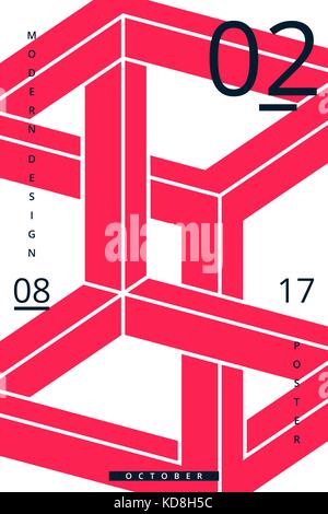 Universal bright modern posters Stock Vector